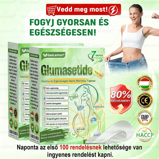 💕GeeLemon® Glumasetide 8az 1-ben Karcsú és EgészségesNano Mikrotűs Tapasz (Napi 1alkalom – látható változásakár 7 nap alatt) ✅ Elhízásra,bőrfeszesítésre,cukorbetegségre, alvásiapnoéra, ízületekre stb