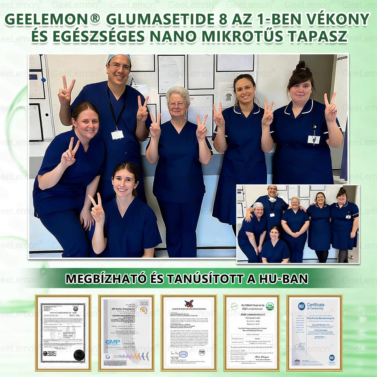 💕💕💕GeeLemon® Glumasetide 8az 1-ben Karcsú és EgészségesNano Mikrotűs Tapasz (Napi 1alkalom – látható változásakár 7 nap alatt) ✅ Elhízásra,bőrfeszesítésre,cukorbetegségre, alvásiapnoéra, ízületekre stb